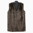 thumbnail image 5 of Drses Faux Fur Vest Jacket for Women Sleeveless Open Front Winter Warm Waistcoat Fluffy Fuzzy Gilet Coat Outerwear, 5 of 5