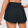 thumbnail image 4 of Wiyuqeen Womens Crossover High Waist Shorts Comfy Wide Leg Baggy Yoga Shorts Soft Trendny High Rise Running Athletic Shorts Under $10, 4 of 7