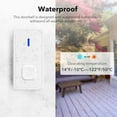 thumbnail image 6 of CozyNestFinds Wireless Doorbell with 2 Buttons, Mini Waterproof Door Bell Easy Installation, 1000Ft Range, Adjustable Volume & 58 Chimes, LED Flash, Perfect for Homes, Offices, Apartments (White), 6 of 18