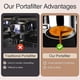 thumbnail image 2 of 54mm Bottomless Portafilter with Puck Screen, 3 Ears Head for Breville Barista Express Barista Pro E, 2 of 5