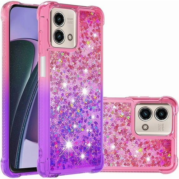 HCTian Case for Motorola Moto G Stylus 5G 2023, Premium Stylish Gradient Bling Quicksand Sparkle Shiny Glitters Fashion Shockproof Cover Case for Motorola Moto G Stylus 5G 2023