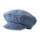 thumbnail image 2 of Gorra plana moderna y creativa para vendedor de periódicos, ideal para acampar, conducir, cumpleaños, damas y actividades al aire libre. Azul claro, 2 of 9