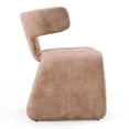 thumbnail image 3 of Modrest Bergman - Modern Light Brown Velvet Dining Chair, 3 of 6