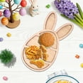 thumbnail image 6 of dajkiuy Wooden Bunny Plate, Easter Rabbit Charcuterie Board Serving Platters and Trays Side Dish Serving Trays Funny Easter Party Decorations Bunny Decor, 6 of 6