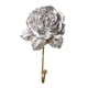 thumbnail image 3 of Gancho de rosa para vestido, sombrero, abrigo, gancho de pared europeo, decoración de pared, llavero Plata, 3 of 9