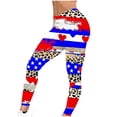 thumbnail image 3 of Vivianyo HD Women's Independence Day Yoga Patriotic Pants Fashion Casual 4Th Of July American Flag Print Leggings with Yoga Sport Elastic Slim Pants（All Colors and Sizes）, 3 of 5