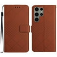 thumbnail image 2 of For Samsung Galaxy S23 Ultra Wallet Case with RFID Blocking Card Slots Holder Premium PU Leather Magnetic Kickstand Shockproof Wrist Strap Removable Flip Protective Cover, Brown, 2 of 9