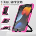 thumbnail image 5 of Case for iPad 9th 8th 7th Gen 10.2 inch 2021 2020 2019, 360 Rotating Stand Handle Pencil Holder Shoulder Strap Heavy Duty Shockproof Cover, Rose, 5 of 7