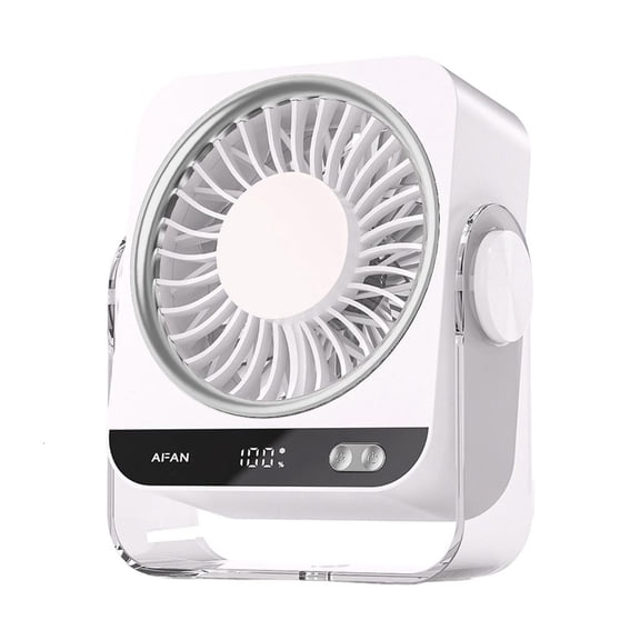 ZELVINN Powerful 199 Speed Portable Wall USB Charging Desktop Fan Quiet Electric Fan Digital Display for Travel Camping
