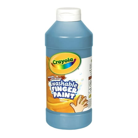 Crayola Washable Finger Paint, Blue, 16 oz, Set of 3 bottles