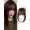 Dark Brown, variant on Synthetic Hair Clip-In Bangs Cut Wispy Fringe with Sideburns Dark Brown Natural Look for Women Daily Party Wear