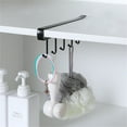 thumbnail image 3 of Jubipavy Kitchenware storage Under Cabinet Hanger Rack Kitchen Paper Roll Towel Hanger Rack Bathroom Organizer, 3 of 5