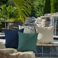 thumbnail image 3 of ARDEN Outdoor Toss Pillow, Set of 2, 16 x 16, Water Repellent, Fade Resistant 16 x 16, Peacock Blue Green Texture, 3 of 4