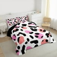 thumbnail image 3 of jejeloiu Leopard Print Bedding Comforter Set,Abstract Cheetah Pattern Twin Comforter Sets,White Black Pink Bedding Set For Men Women,Breathable Home Decor Reversible,2-Piece, 3 of 8