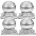 thumbnail image 1 of 4pcs Fence Post Caps Metal Fence Caps Ball Shaped Post Caps Fence Protector, 1 of 5