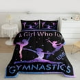 thumbnail image 2 of Castle Fairy Gymnast Girl Bedding Comforter Set 2pcs for Children Teens Adults,Gradient Bling Glitter Twin Comforter Sets Microfiber,Dreamy Princess Breathable Bedding Set,Ultra Soft Home Decor, 2 of 8