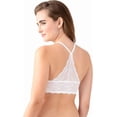 thumbnail image 3 of b.tempt'd by Wacoal Women's Inspired Eyelet Front Close Racerback T-Shirt Bra, White, 32DD, 3 of 3