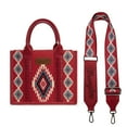 thumbnail image 5 of Wrangler Tote Bag for Women Western Shoulder Purse Aztec Satchel Handbags, Burgundy, 5 of 7