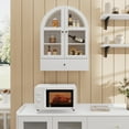thumbnail image 4 of Bathroom Wall Cabinet, Medicine Cabinet with Doors, Over The Toilet Storage Cabinets Organizer for Laundry Room, Kitchen, Living Room, White, 4 of 8