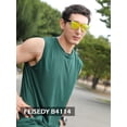 thumbnail image 3 of Gafas de Sol FEISEDY Sin Montura con Lente Espejada B4114 Oro 62 mm, 3 of 7