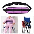 thumbnail image 4 of Cinturón de seguridad para silla de ruedas Arnés de silla de ruedas ajustable, cómodo y transpirable con Morado claro jinwen Cinturón de seguridad para silla de ruedas, 4 of 8