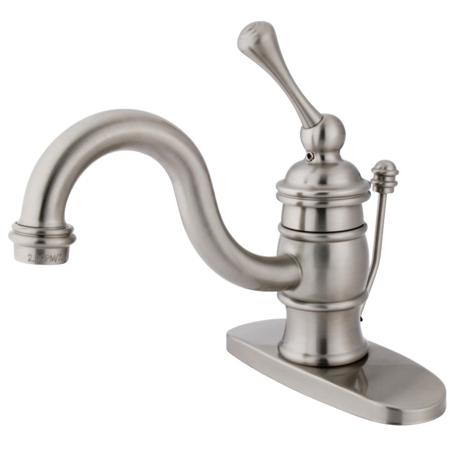 Kingston Brass KB3408BL Victorian 4" Centerset Single Handle Bathroom Faucet, Brushed Nickel