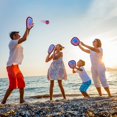 thumbnail image 3 of Qrooper Juego de juguetes de playa para lanzar y atrapar pelotas, juegos al aire libre para niños, captura de pelotas, entrenamiento de béisbol para niños pequeños, deportes en el patio, juegos de pis, 3 of 9