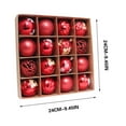 thumbnail image 2 of Tahtuvzn School Christmas Balls 16-Pack of Holiday Wedding for Party Tree Ornaments, 2 of 3