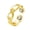 Gold, variant on Copper Magnetic Ring With Leaves Design Electroplated Jewelry For Lovers Men Women Anniversary Gift For Couples