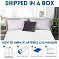 3 Inch Cool Gel Memory Foam Mattress Topper Queen Size Bed,Removable Soft Cover, Comfort Body