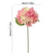 thumbnail image 3 of Tallo de flor de seda de hortensia artificial | Flor artificial de 54 pétalos para bodas y decoración del hogar | Manualidades y pintura al óleo | 18 x 45 cm, 3 of 6
