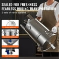 thumbnail image 4 of 304 Stainless Steel 8 Gallon Beer Brew Fermentor, Brewing Bucket with Lid, Handle, Valve, Spigot & Thermometer, Home Brewing Supplies Kit, Kettle Stock Pot for Fermentation, 4 of 7
