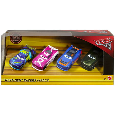 Disney Cars Next-Gen Racers Pullback Die Cast Set Play Set New with Box