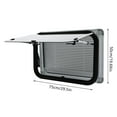 thumbnail image 2 of Modern RV Window, Rounded And Smooth Edges RV Exit Window, RV Push Out Window With Interior Lockable Handle, 2 of 29