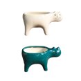 thumbnail image 2 of Bearachild Llamativo y creativo: soporte de cerámica en forma de pata hecho de 4 soportes en forma de pata Artesanía exquisita Lindo Jardín y Patio Blanco, 2 of 6
