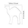thumbnail image 4 of 5 Pcs Moule à Biscuits en Acier Inoxydable Outils de Cuisson Design en Forme de Chameau pour la Maison (Argent), 4 of 9