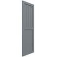 thumbnail image 2 of Ekena Millwork 15"W x 60"H True Fit PVC Farmhouse/Flat Panel Combination Fixed Mount Shutters, Ocean Swell (Per Pair - Hardware Not Included), 2 of 8