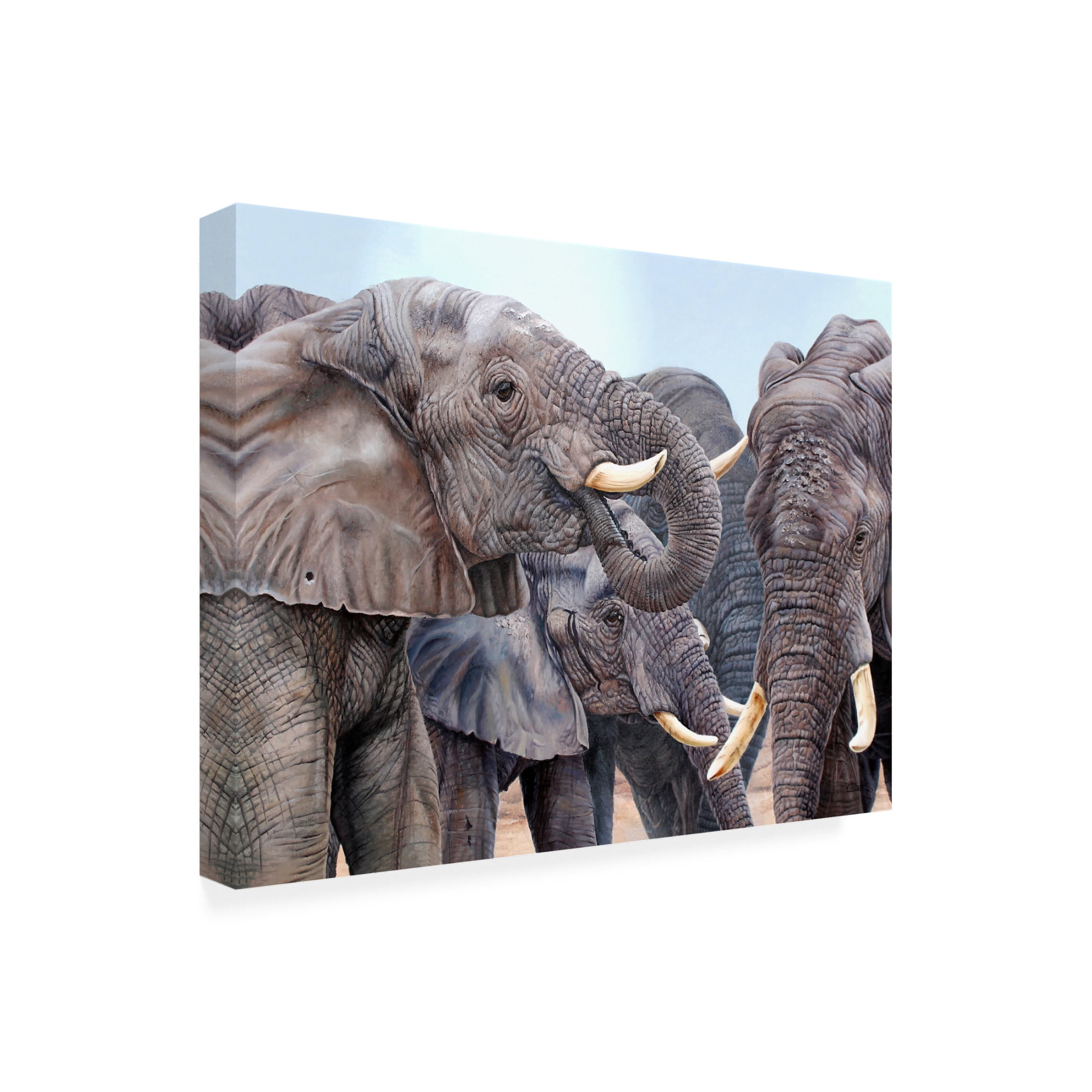 Canvas Wall Art - Delene Lambert 'Exchanging Ideas' Wall Art for Living Room, Bedroom, or Office Décor by Trademark Fine Art - 24 x 18 Inches