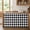 Black, variant on Black and White Checkered Cabinet Curtain 28"Wx35"L, Dustproof Under Sink Skirt with Self Adhesive Tape, Farmhouse Buffalo Plaid Cabinet Curtain Cover for Bathroom Vanity, Kitchen Sink, Laundry Room