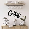 thumbnail image 6 of Metal Coffee Bar Hanging Wall Sign Coffee Station Word Letter Sign Cafe Decor, 6 of 7