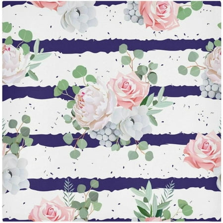 

Bestwell 4 pieces Floral Satin Napkin Square 20 Inches Table Napkins Soft Smooth Decorative Napkins for Wedding Banquet Party Decoration