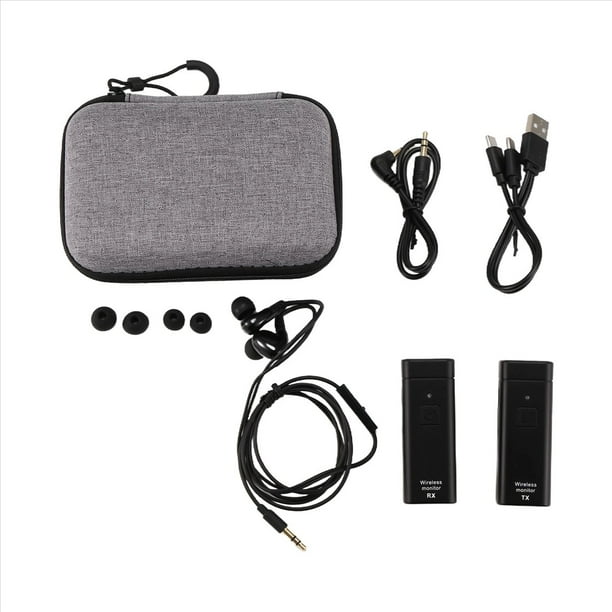 de Monitoreo de Auriculares Inalámbricos, Receptor Transmisor Estéreo IEM Profesional con Retorno de Oído en Tiempo Real