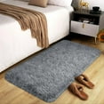 thumbnail image 3 of IR Imperial Rooms Shag Rug 2x3ft for Bedroom Kids Room Entryway Soft Area Shaggy Gray Fluffy Rug, 3 of 11