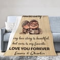 thumbnail image 3 of DAJU Custom Blanket Wedding Anniversary Blanket Gifts for Wife Husband Men WomenRomantic Anniversary Marriage Gift for Couple Mom ParentsHappy Anniversary for Girlfriend Boyfriend Gifts(50*60inch), 3 of 9