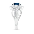 thumbnail image 3 of ANGARA Natural 2.35 ct London Blue Topaz Infinity Promise Ring in 925 Sterling Silver for Women (Size-8mm) | November Birthstone, Anniversary, Jewelry Gift for Women | Natural London Blue Topaz Ring, 3 of 10