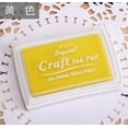 thumbnail image 1 of 15 Colors Inkpad Handmade DIY Craft Oil Based Ink Pad Rubber Stamps Fabric Wood Paper Scrapbooking pad Finger Paint Wedding yellow, 1 of 6