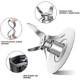 thumbnail image 4 of Replacement Parts For Osterizer Blender, 4 Point Blades Assembly With 2 Piece Rubber Seal Gasket 49, 4 of 5