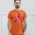 thumbnail image 3 of Tee Hunt Butterflies Ribbon T-Shirt Breast Cancer Awareness Hope Men's Tee, Orange, X-Large, 3 of 5
