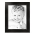 thumbnail image 2 of ArtToFrames 10" x 13" Honors Black with Silver Picture Frame, 10x13 inch Black Wood Poster Frame (WOM-5157), 4 Pack, 2 of 6