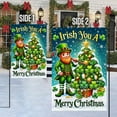 thumbnail image 4 of FLAGWIX Irish Christmas Leprechaun Shamrock Christmas Tree Irish You A Merry Christmas Flag MLN4243F Garden Flag 11.5" x 17.5" - Decorative Indoor Outdoor Flag, 4 of 5